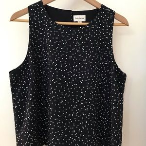 Frank And Oak polka dot silk tank top